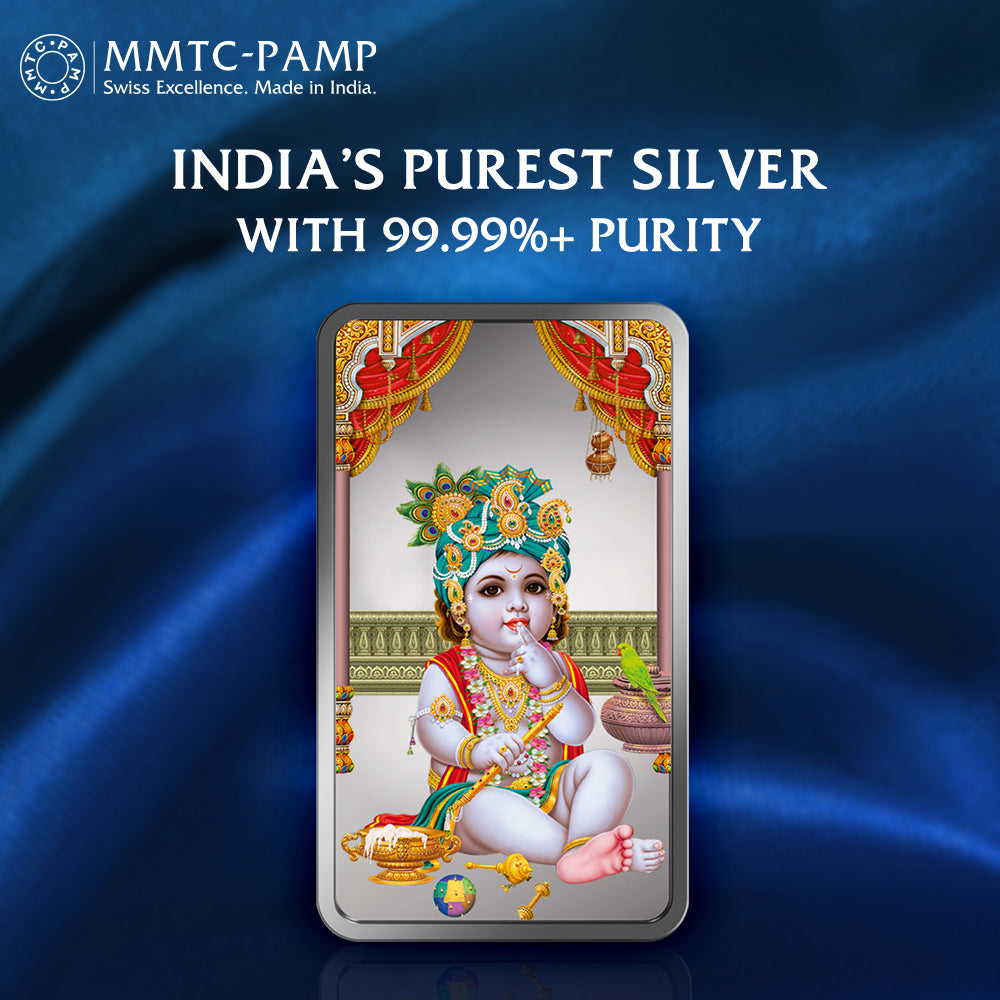 50 GM Laddoo Gopal Silver Bar