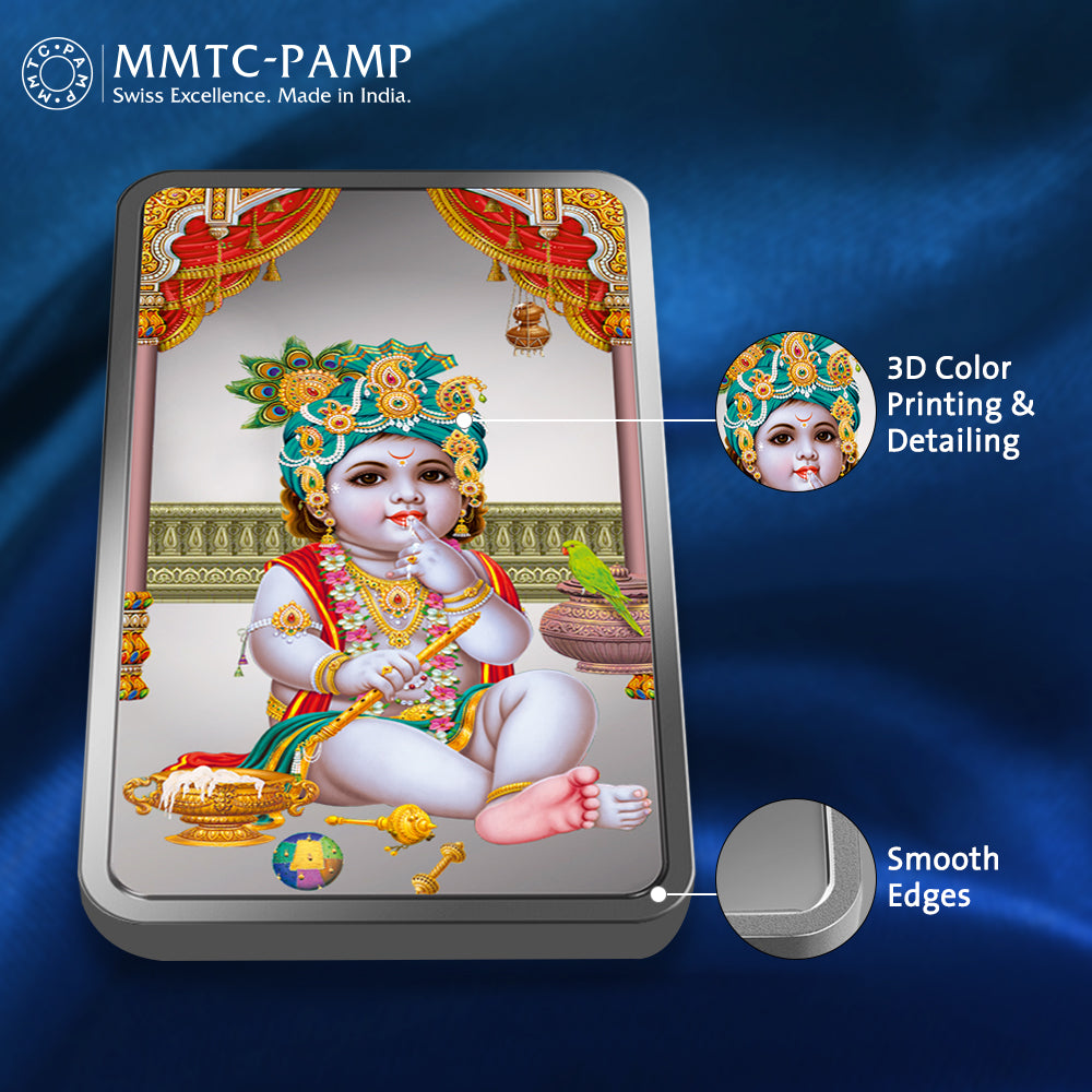50 GM Laddoo Gopal Silver Bar