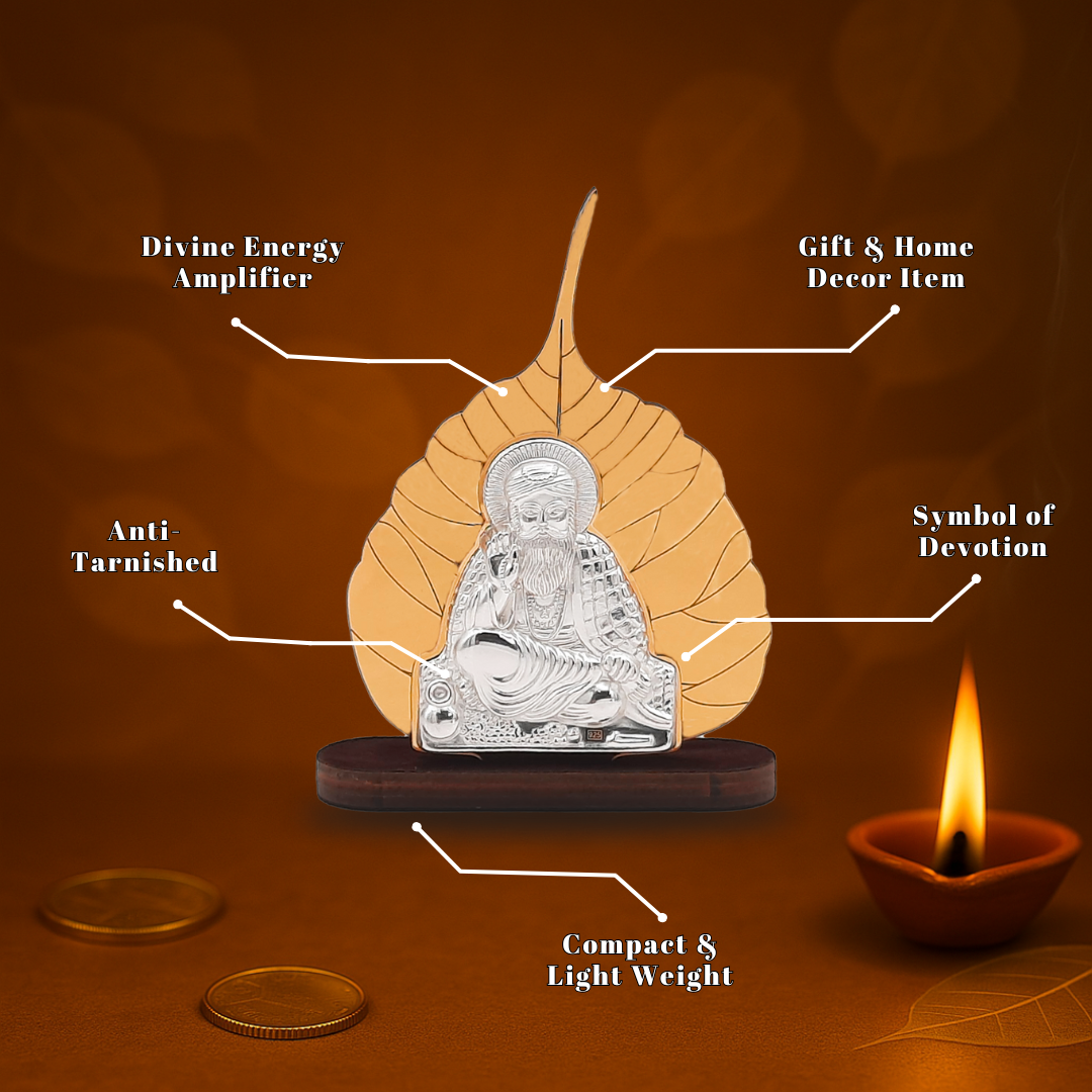 Divine Guru Nanak Dev Ji - Peepal Leaf