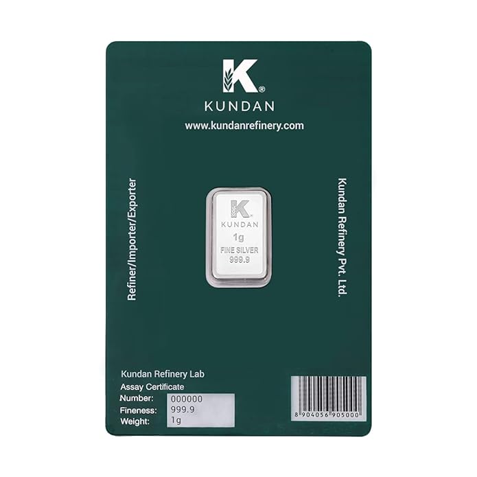 Kundan 999.9 Purity Kalpataru Tree 1gm Silver Bar