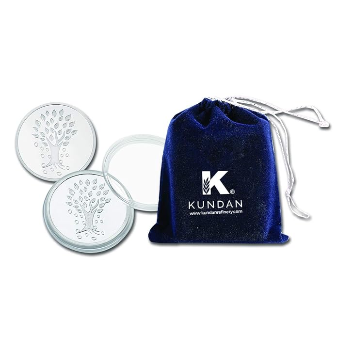 Kundan 999 Silver Kalpataru Precious 100 gm Coin