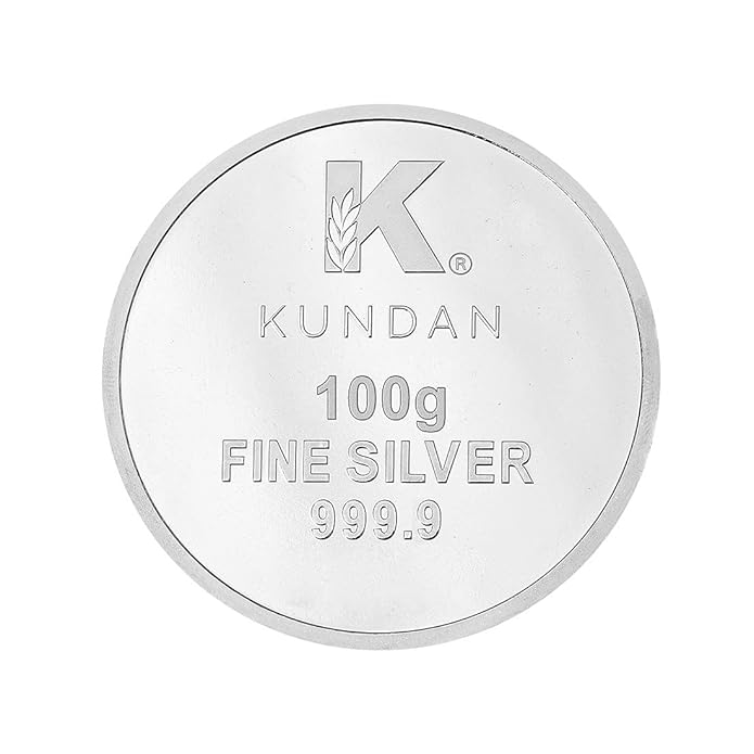 Kundan 999 Silver Kalpataru Precious 100 gm Coin