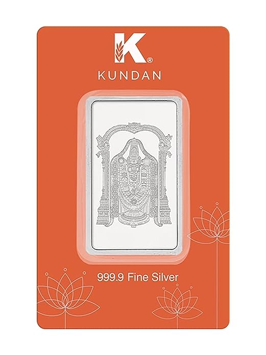 Kundan 999 Silver Tirupati Balaji Precious 100 gm Coin