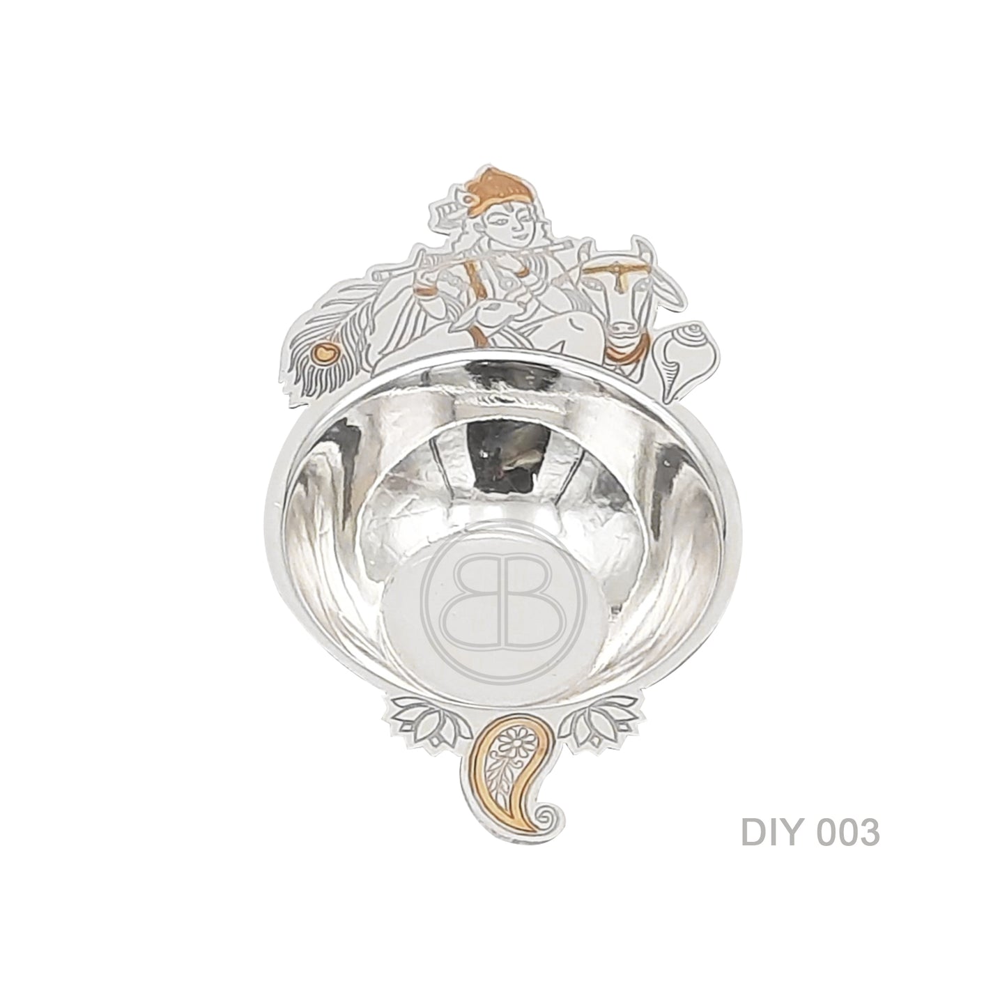Diya Signature Engrave - Kishan Ji Gold