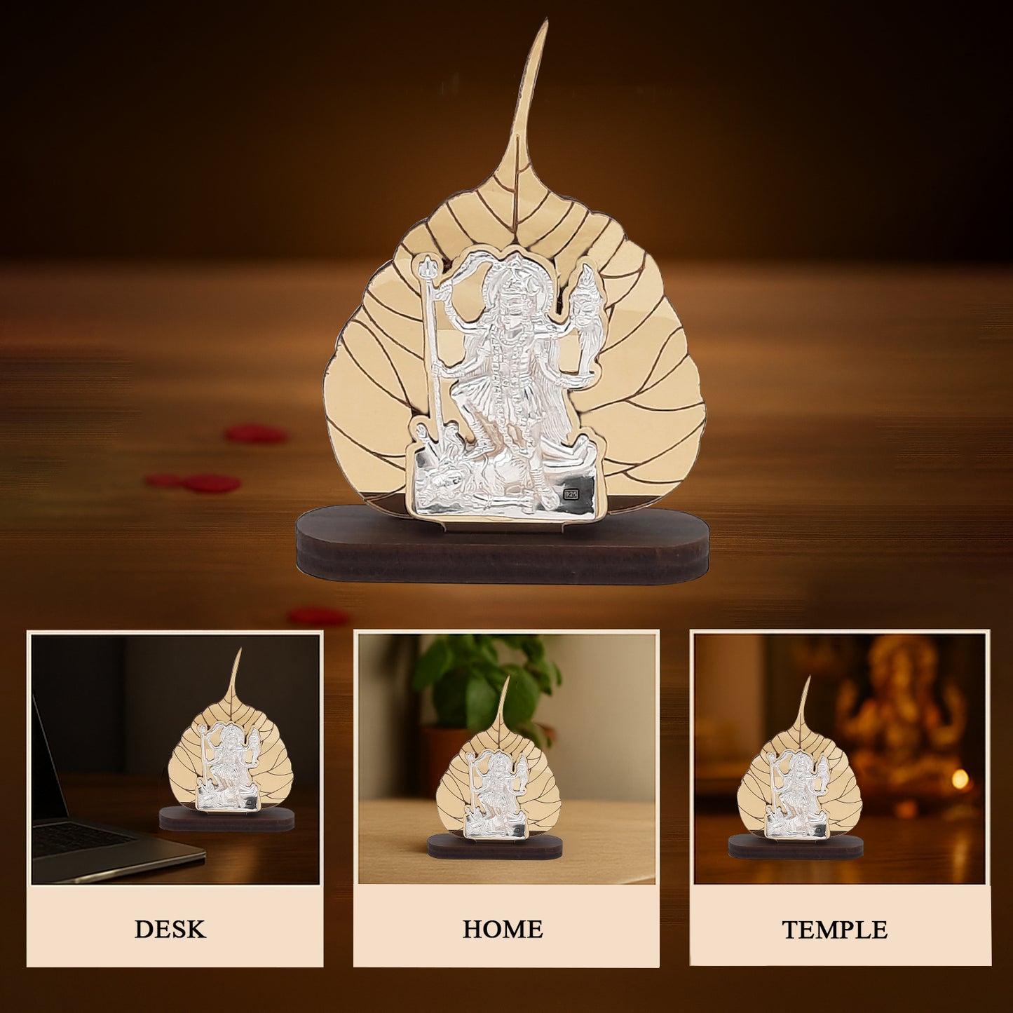 Divine Kali Durga Ji - Peepal Leaf