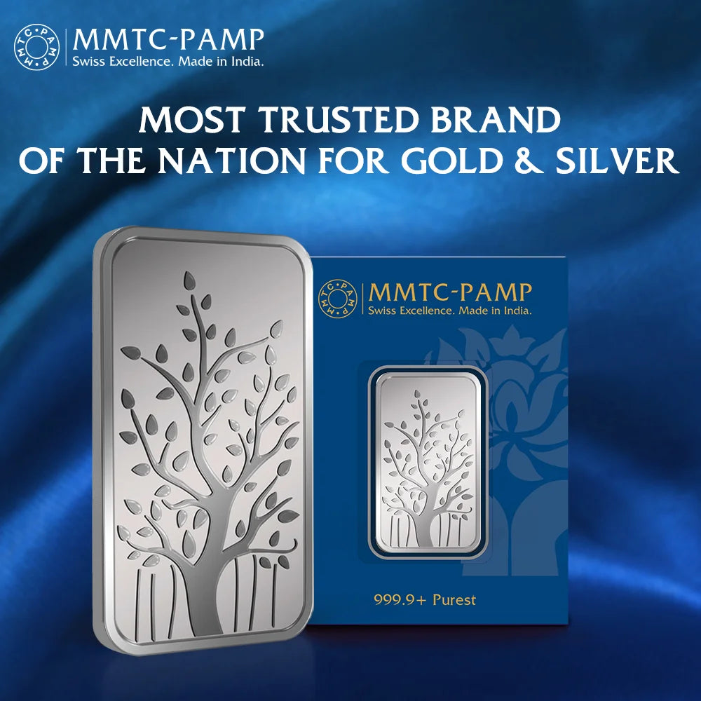 50 gm Silver 999.9 Minted Bar Banyan Tree Certicard