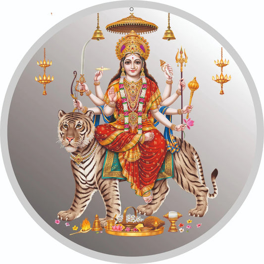 Goddess Durga Ji 999 Silver Colored Coin