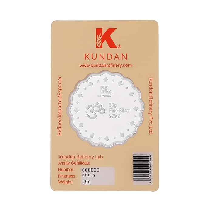 Kundan 50g (999.9) Diya Silver Coin