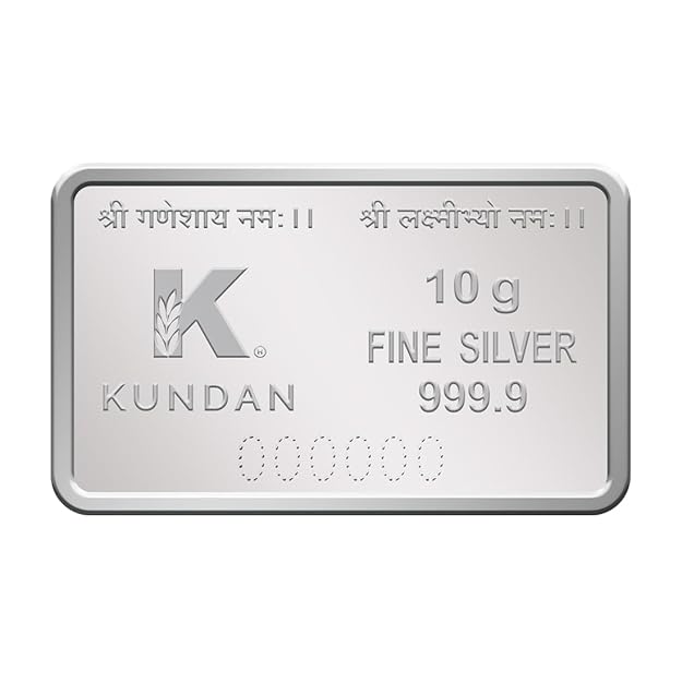Kundan 10gm (999.9) Silver Lakshmi & Ganesh Ji Precious Coin