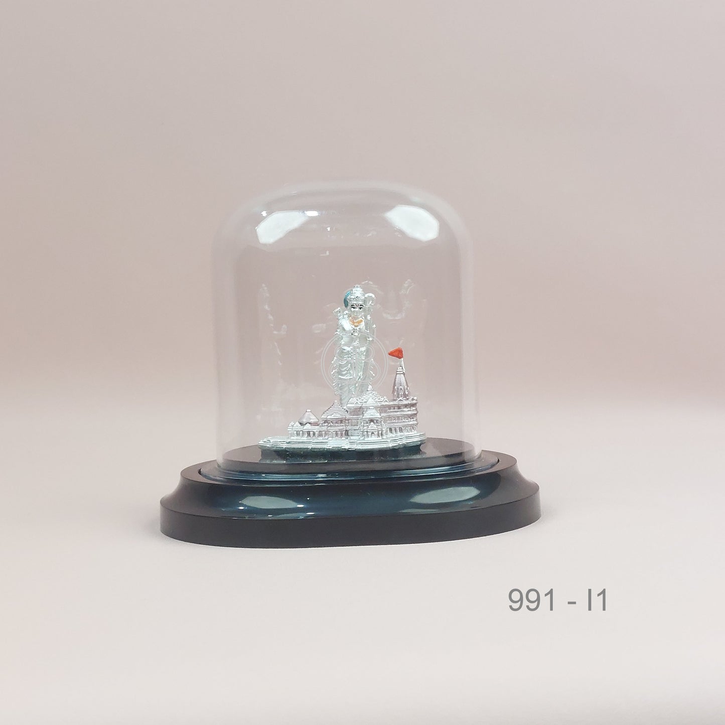 999 Pure Silver Ram Mandir Idol