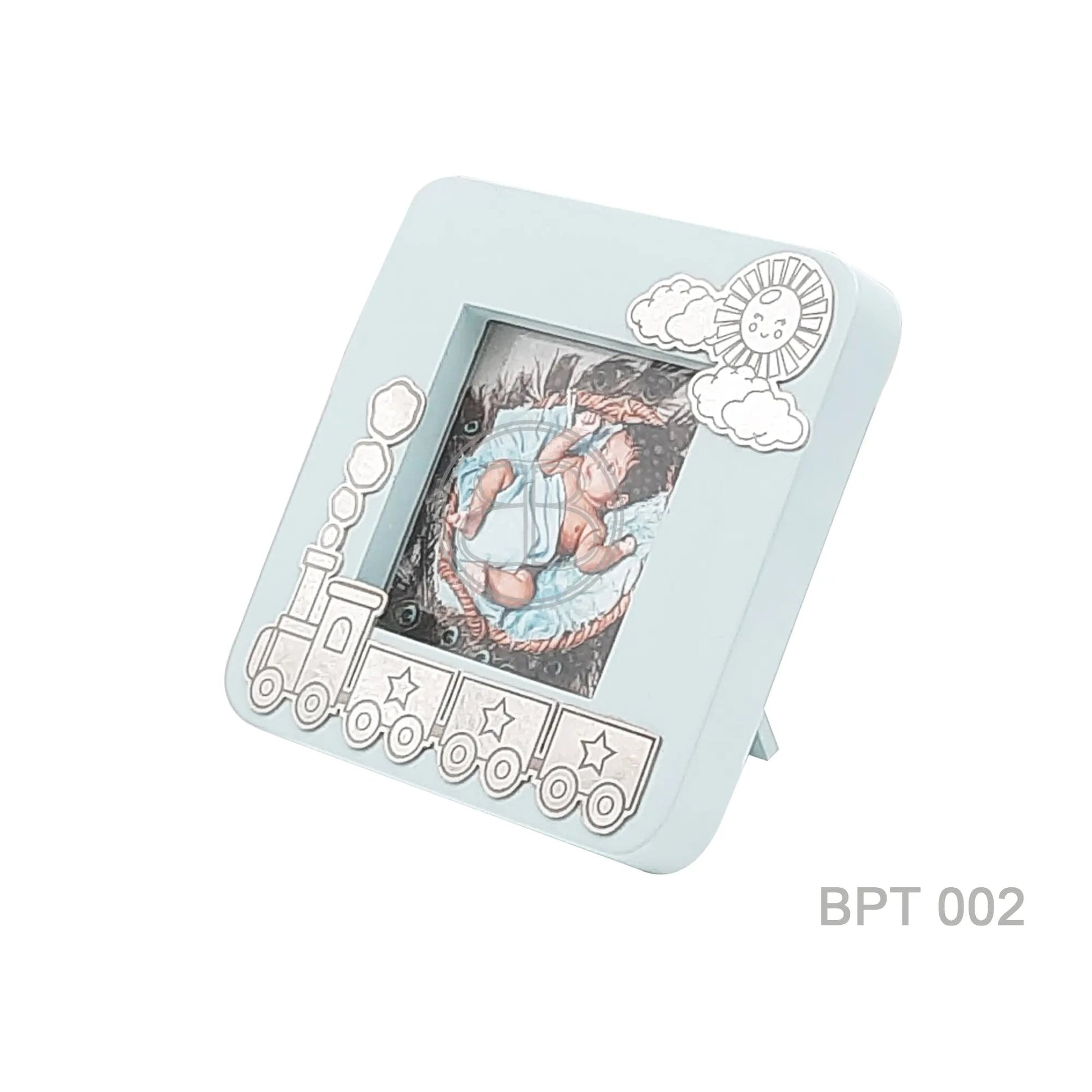 Toy Train Baby Photo Frame Bharat Silverware