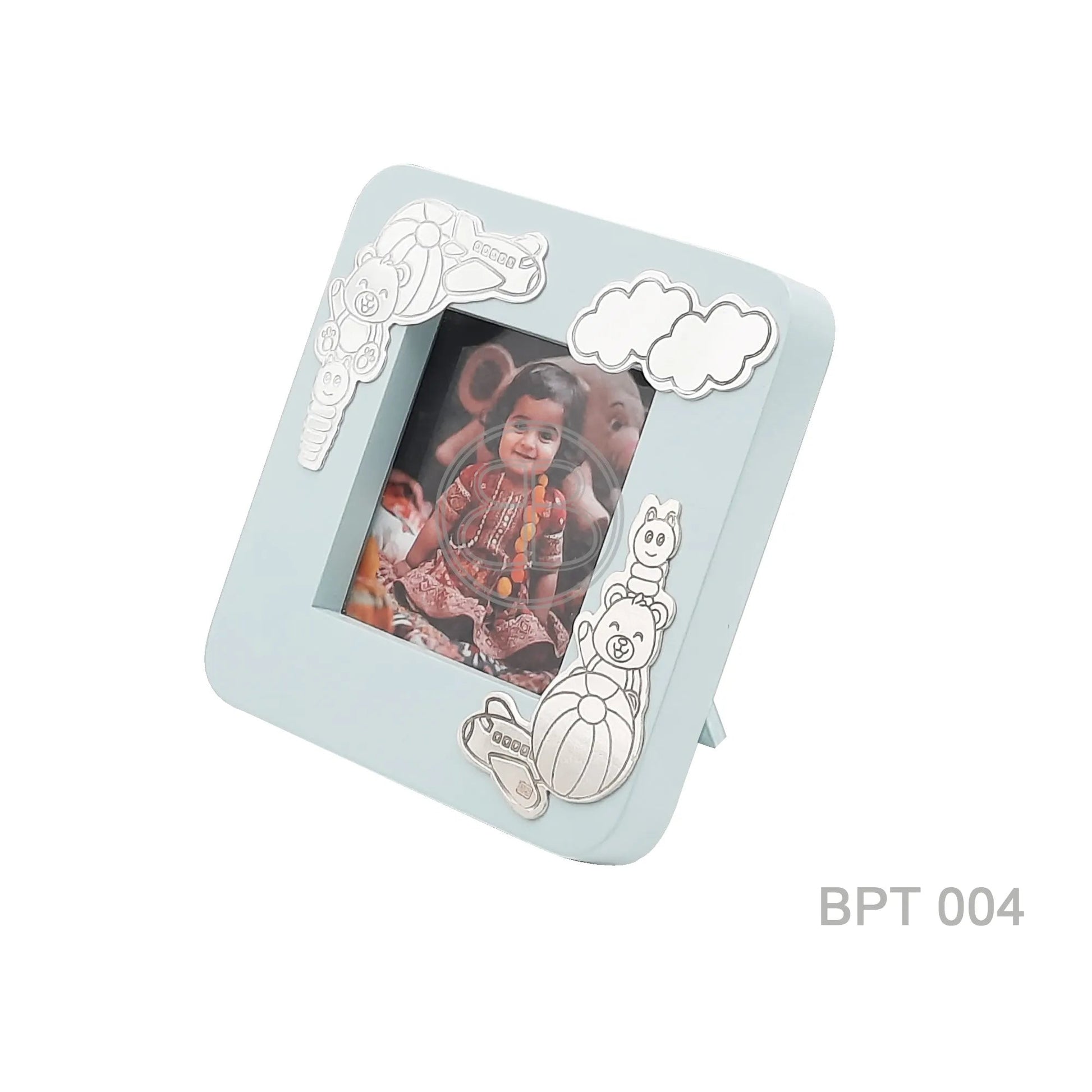 Teddy Bear Baby Photo Frame Bharat Silverware