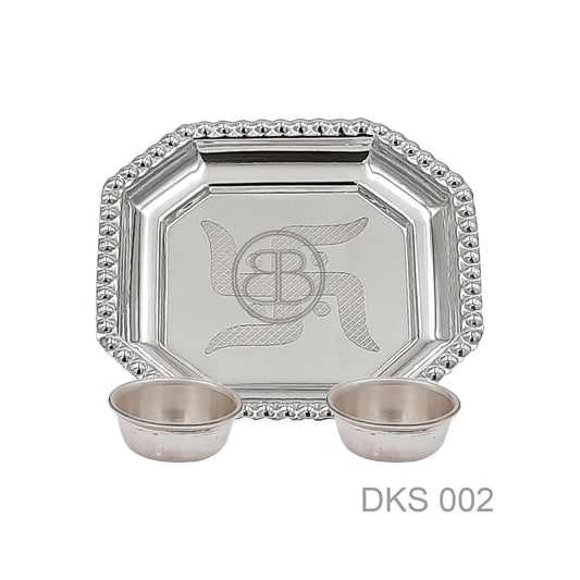 Kumkum Set Octagan - Premium Engrave