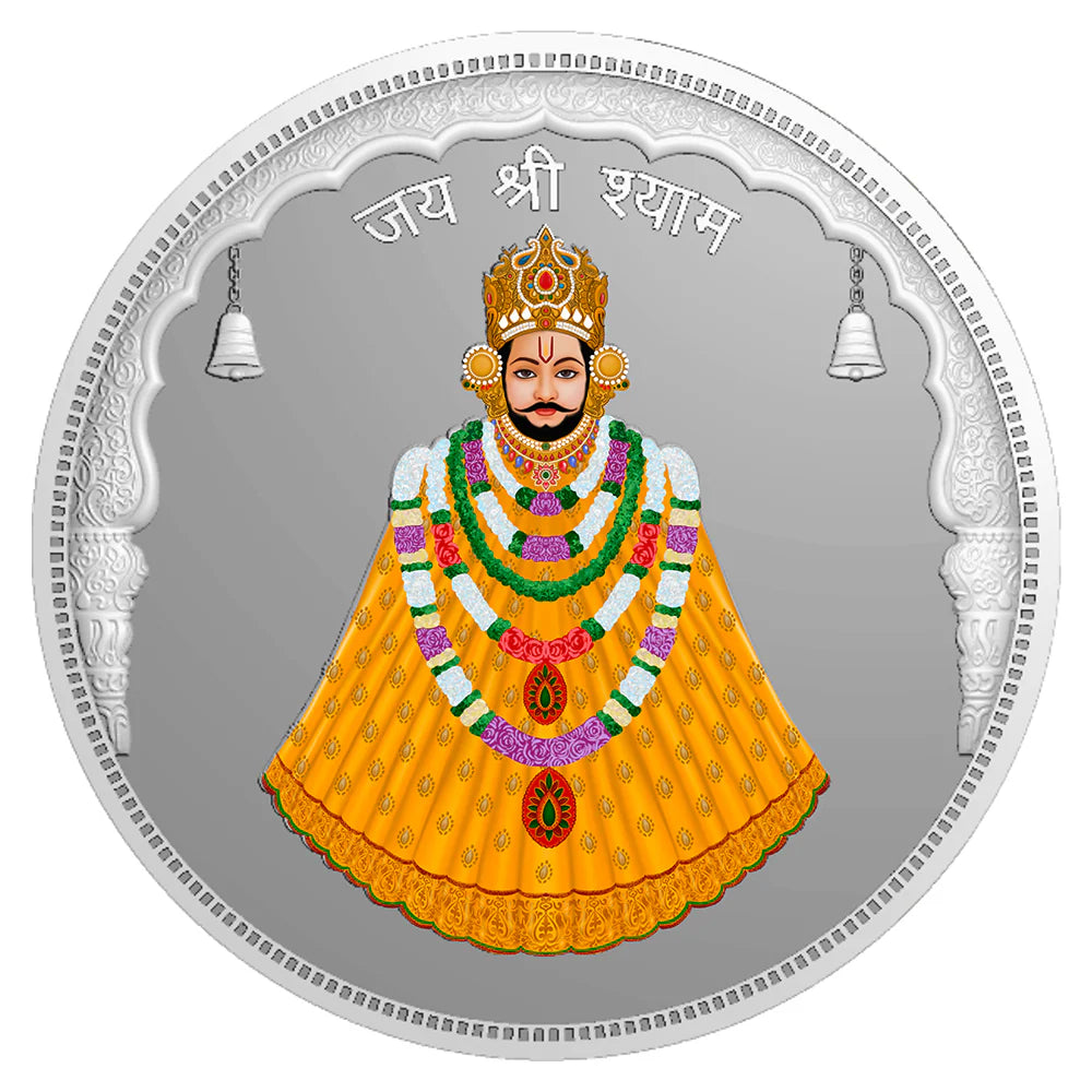 Khatu Shyam Ji 999 Silver Colored Coin