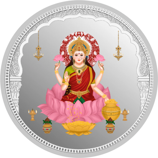Lakshmi Ji 999 Silver Colored Coin