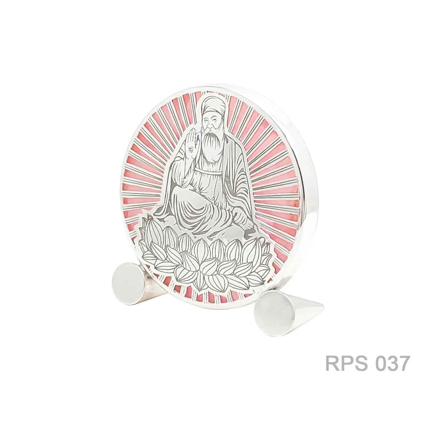 Divine Guru Nanak Ji - Rose Quartz