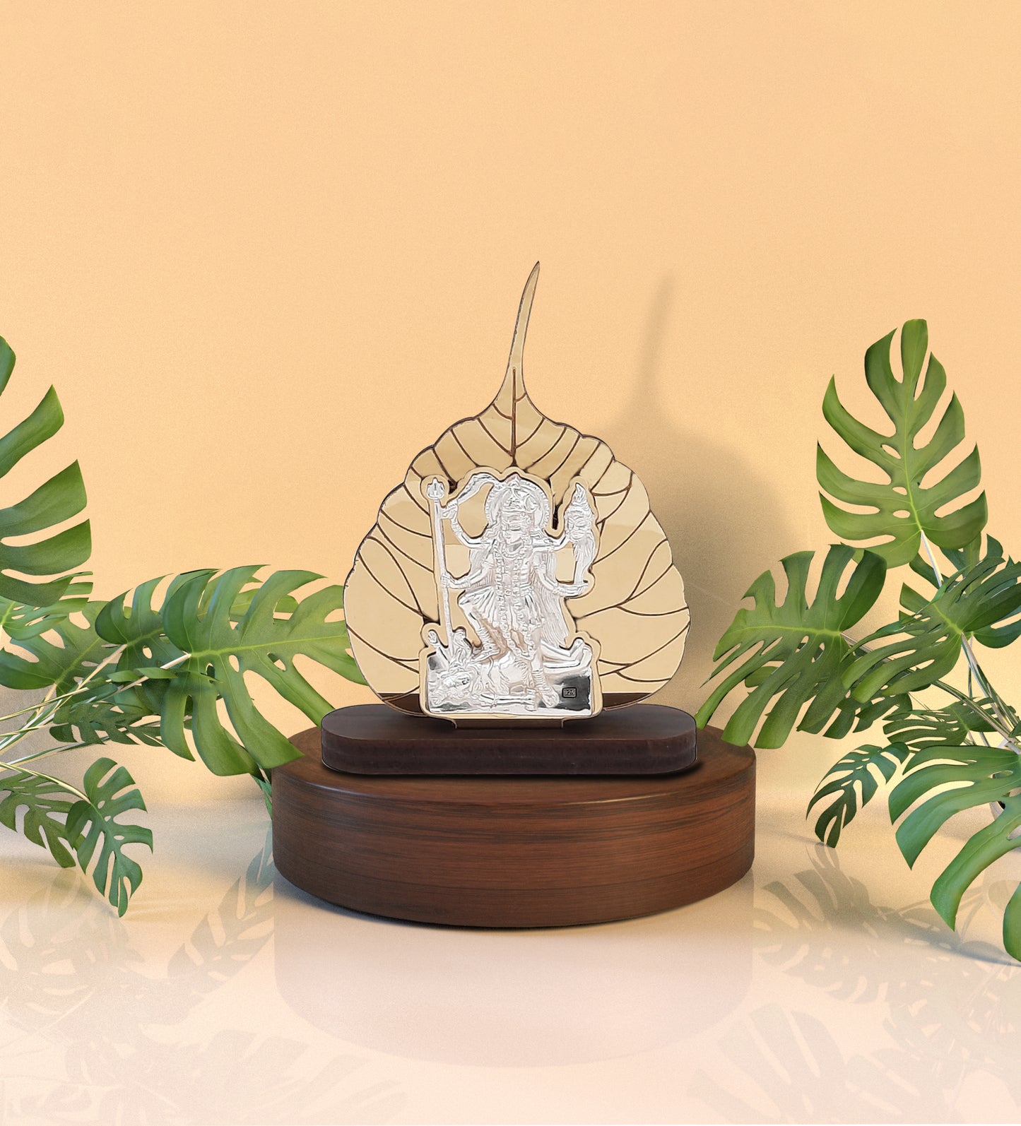 Divine Kali Durga Ji - Peepal Leaf