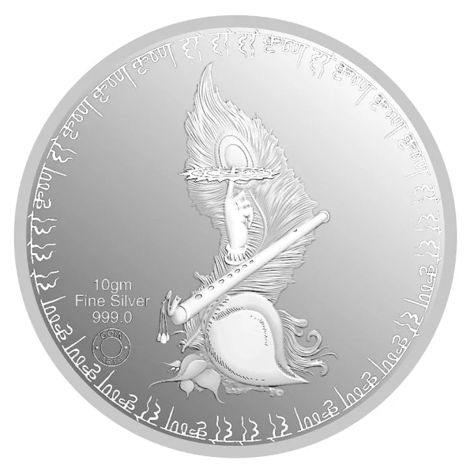 Laddoo Gopal Ji 999 Silver Colored Coin